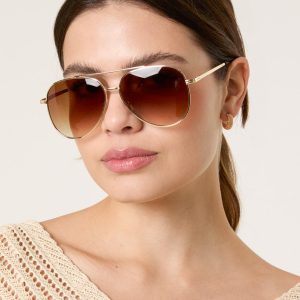 Aviator Gold Frame Sunglasses