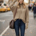 Oversized High Neck Jumper