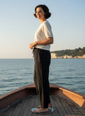 Wide Leg Italian Cotton Pocket Trouser