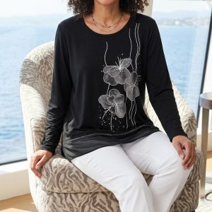 Floral Diamante Top