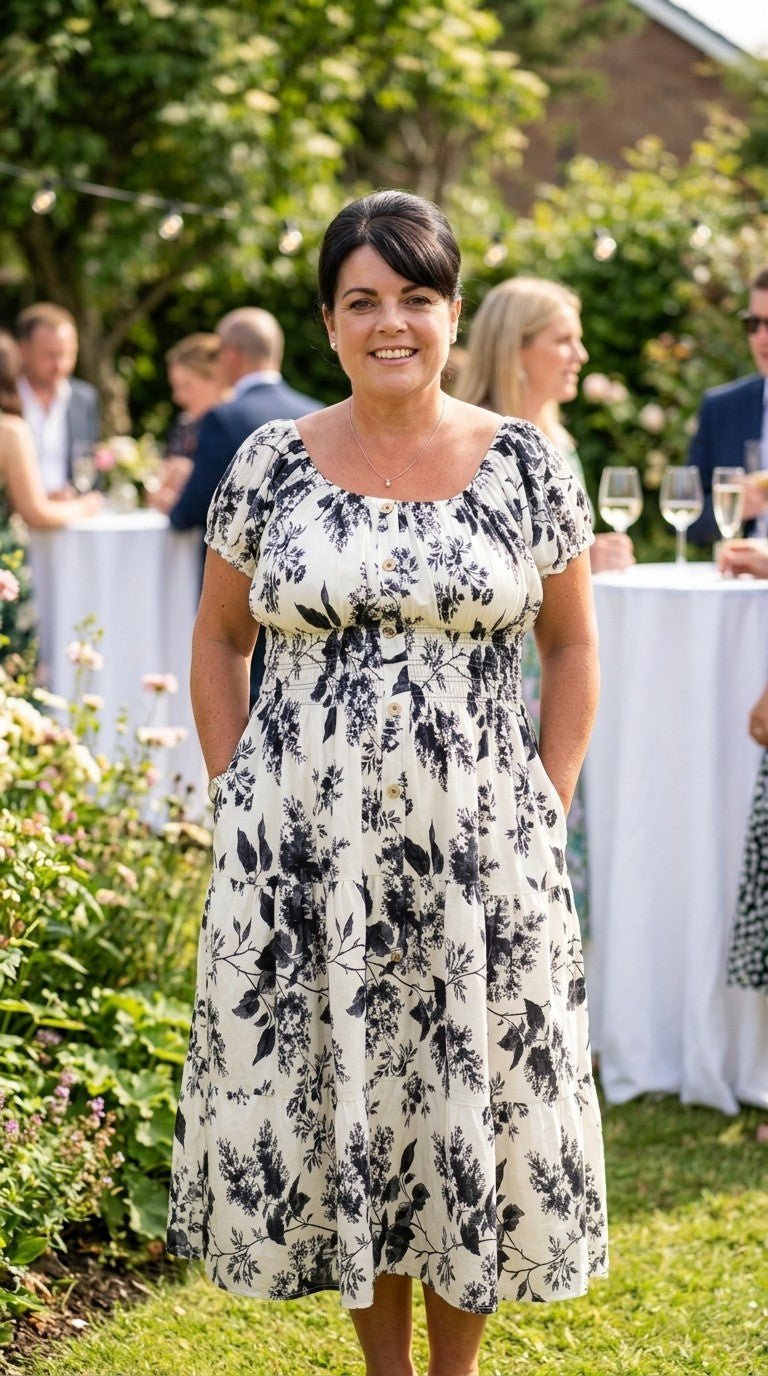 Floral Bardot Dress
