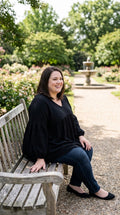 Curve V Neck Oversized Top