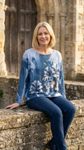 Floral Butterfly Graphic Top