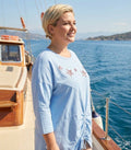 Curve Ruched Star Top