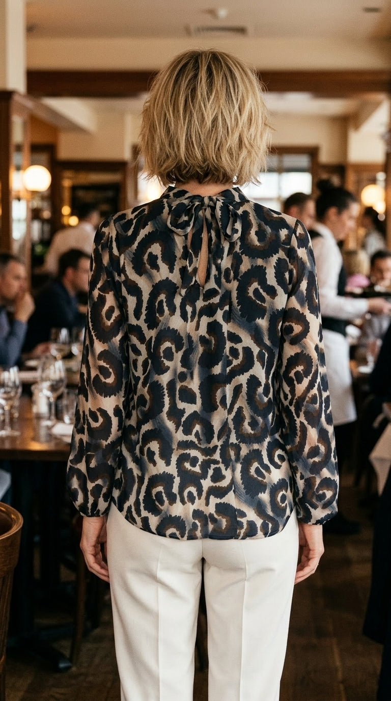 Floral Tie Back Blouse