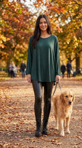 Simple V Neck Jersey Top
