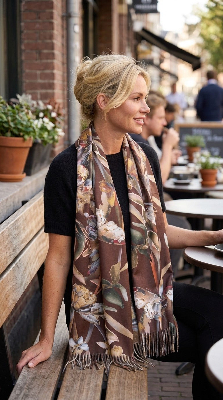 Butterfly Fringed Scarf