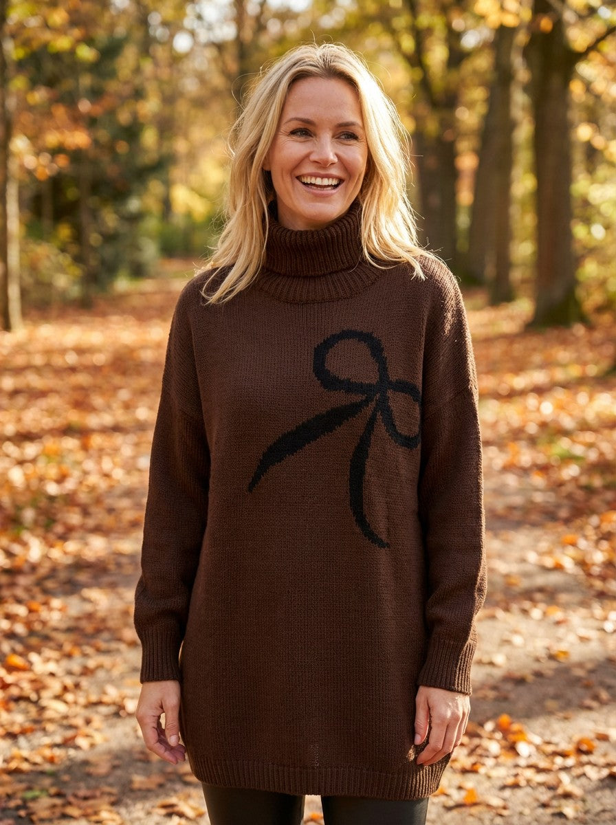 Bow Detail Jumper Dress