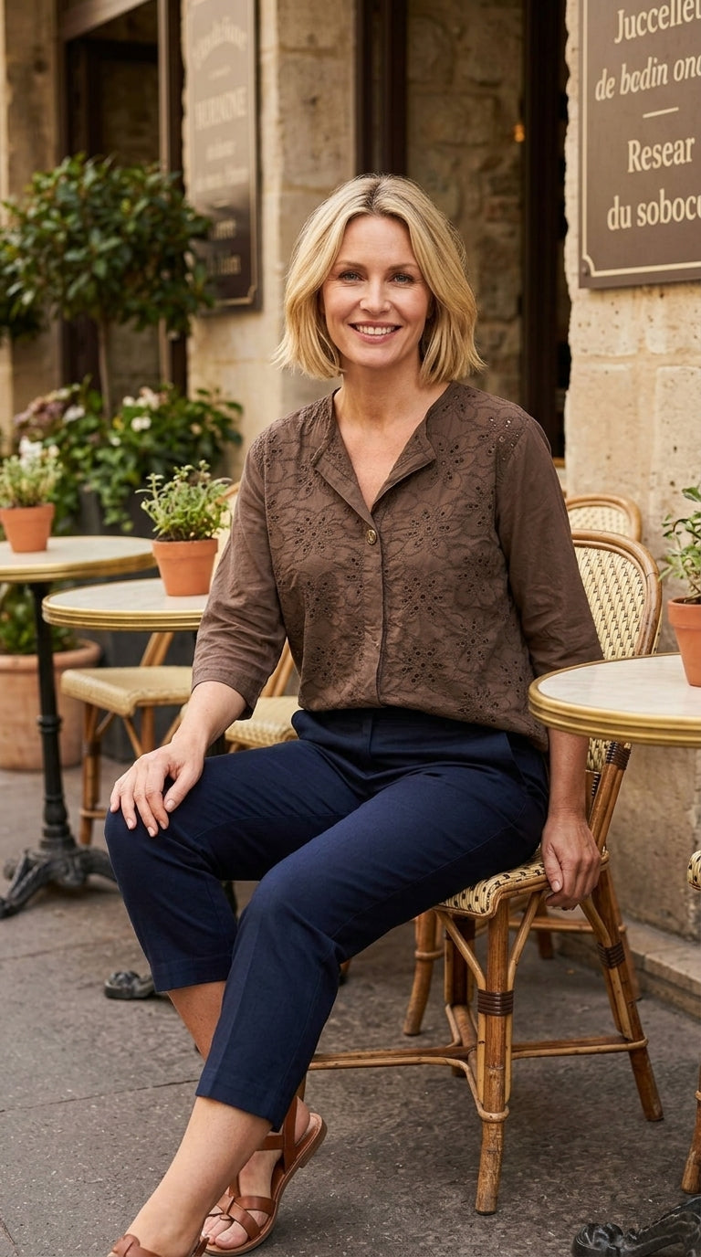 Embroidered Floral Shirt
