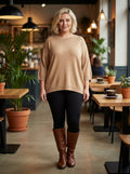 Curve Slash Neck Jumper
