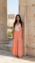 Silk Style Tiered Skirt
