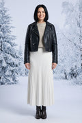 Pleated Knitted Skirt