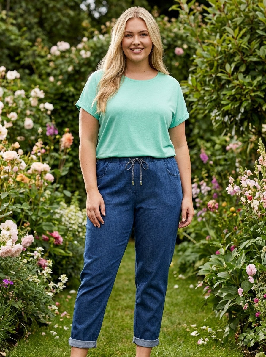 Denim Magic Trousers - Curve