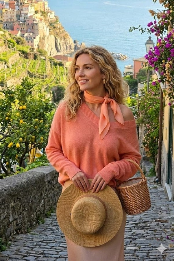 V Neck Knitted Jumper