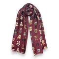 Cute Dog Print Scarf
