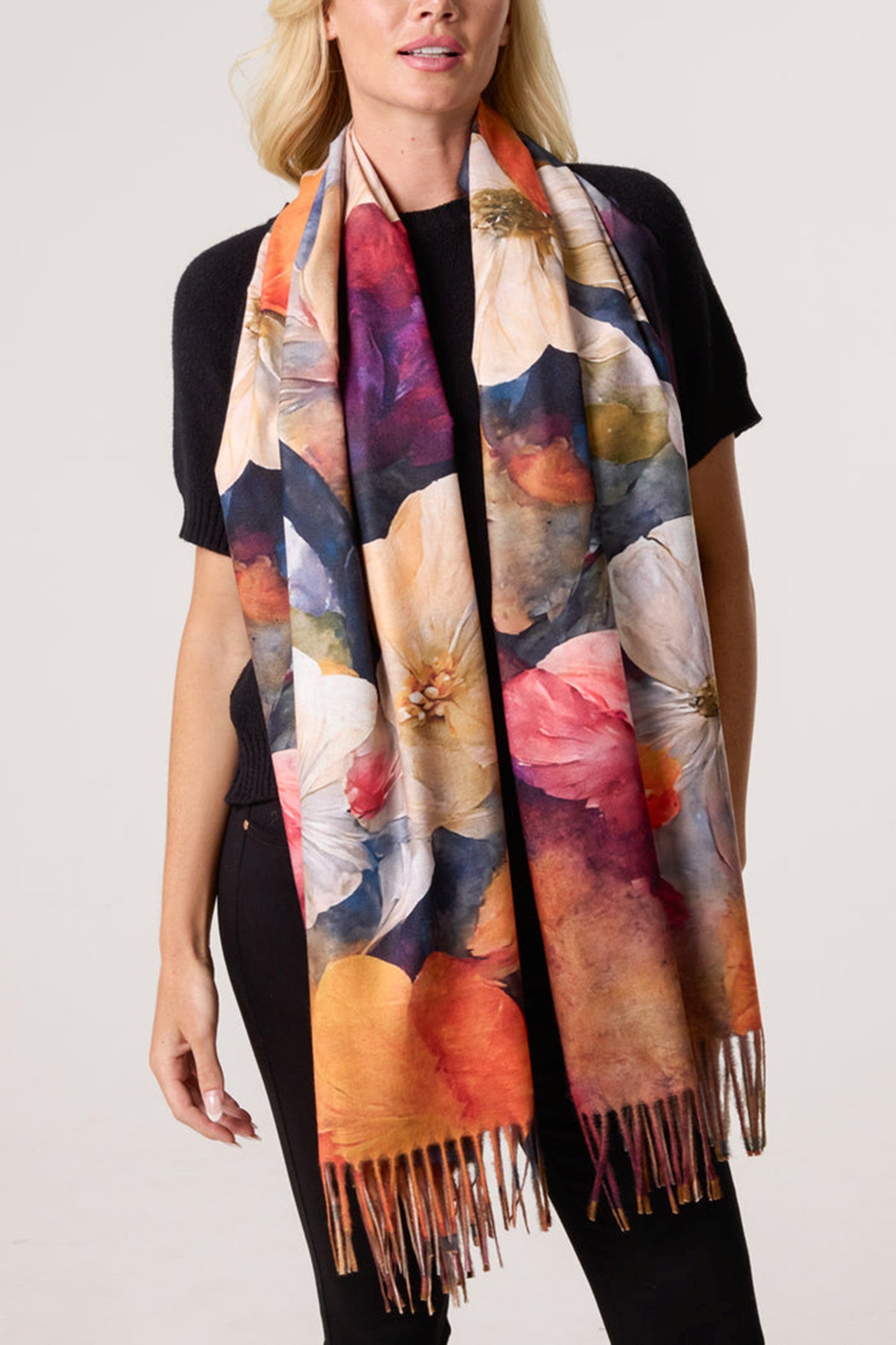 Poppy Print Scarf