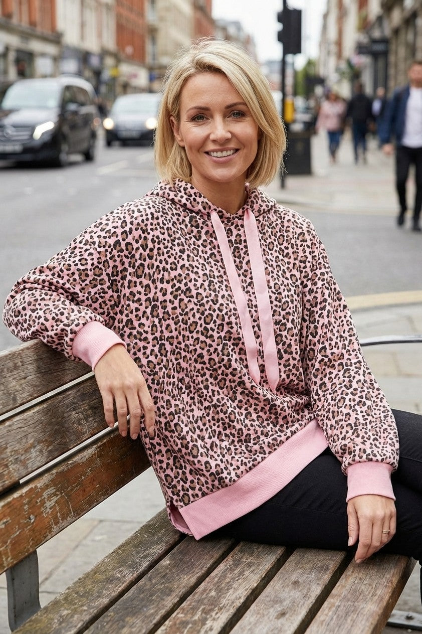 Leopard Print Hoodie