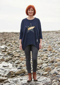 Zipped Hem Star Top