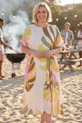 Curve Tropical Print Dress