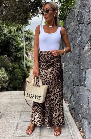 Leopard Print Skirt