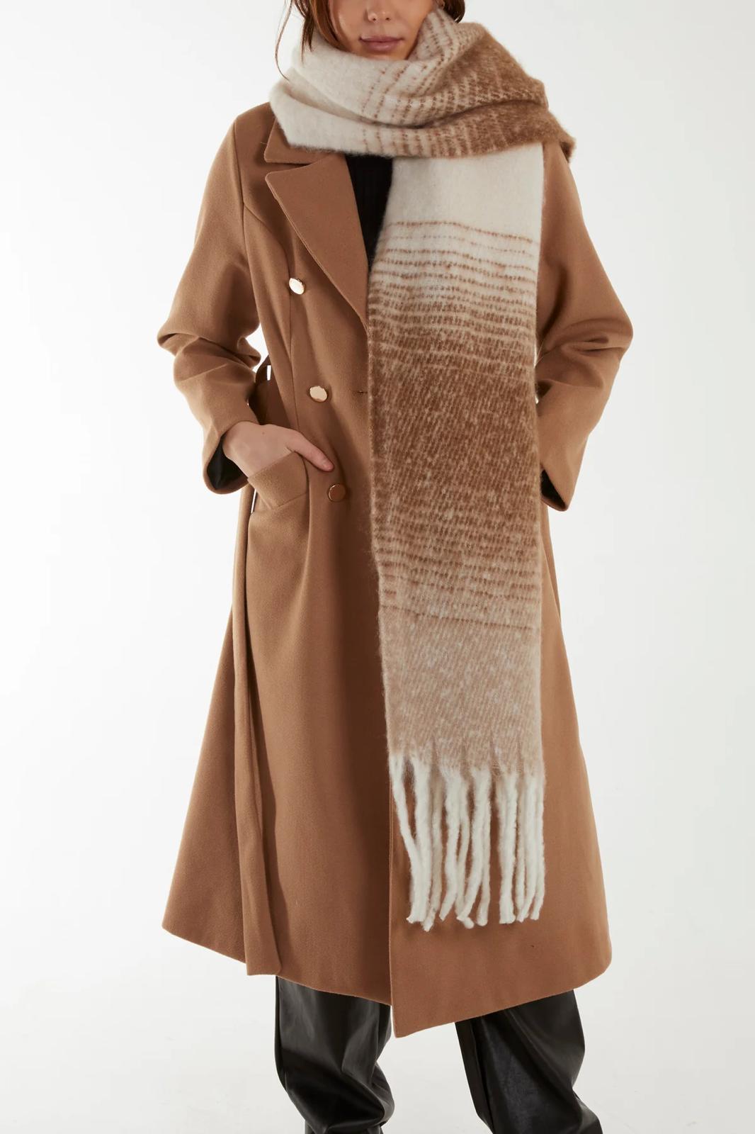 Long Fluffy Tassel Scarf