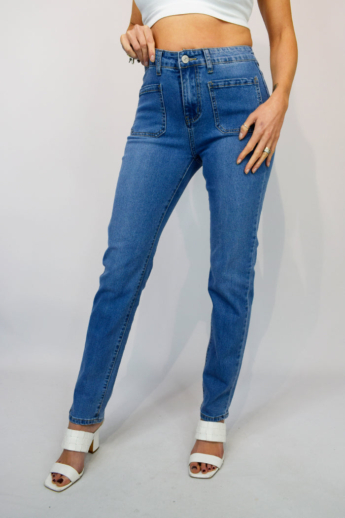 Pocket Front Jeans