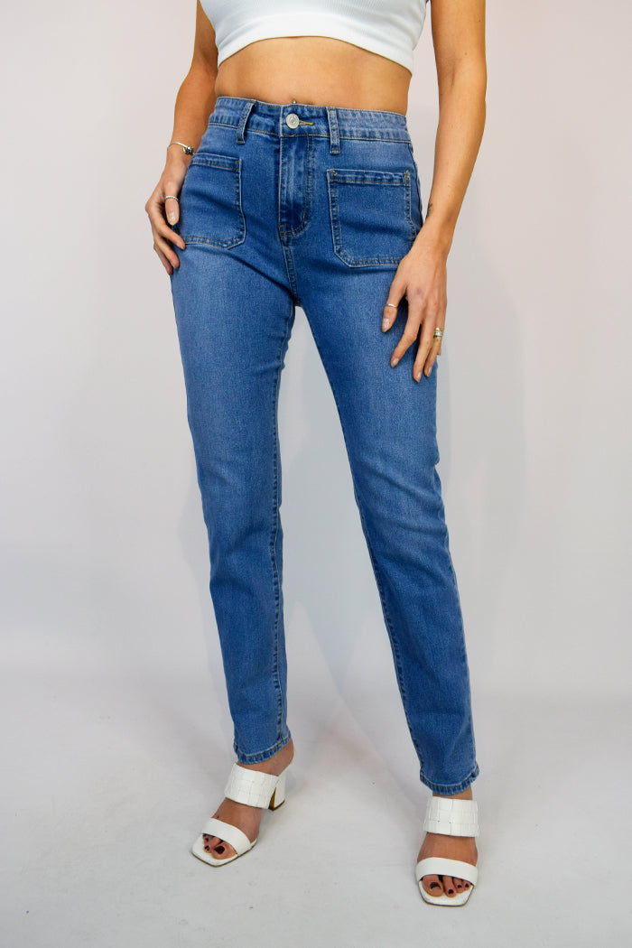 Pocket Front Jeans