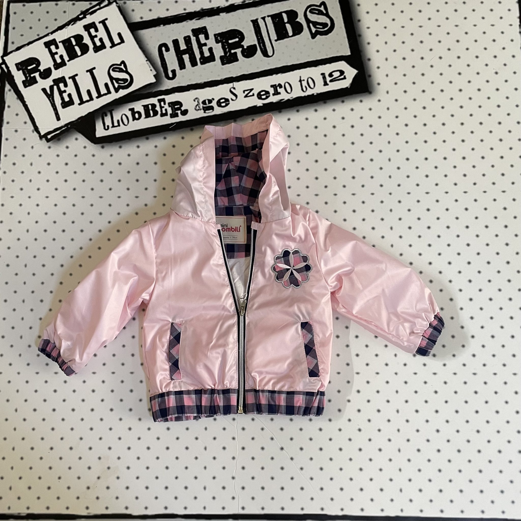 Pink Checked Jacket and Jeans Set Rebel Yells