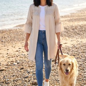 Open Front Lace Cardigan