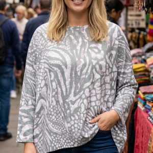 Curve Animal Print Jumper