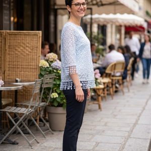 Crochet Top with Fringe Edging