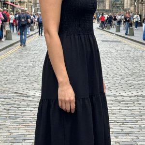 Black Tiered Sun Dress