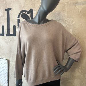 Curve Slash Neck Jumper