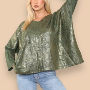 Snakeskin Foil Jumper
