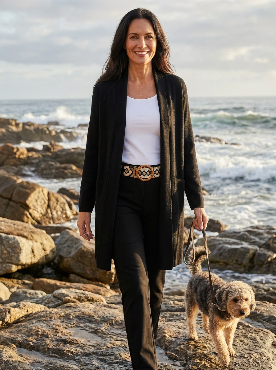 Two Pocket Collared Cardigan - Image 2