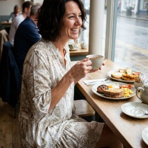 Sketch Print Shirt Dress