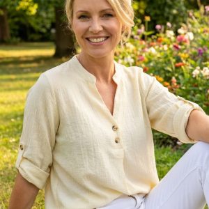 Button Front Italian Top