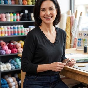 Leopard Trim V Neck T Shirt