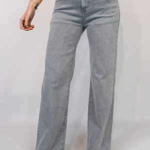 Wide Leg Grey Jeans