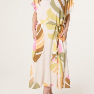 Curve Tropical Print Dress