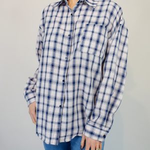 Boyfriend Fit Checked Shirt