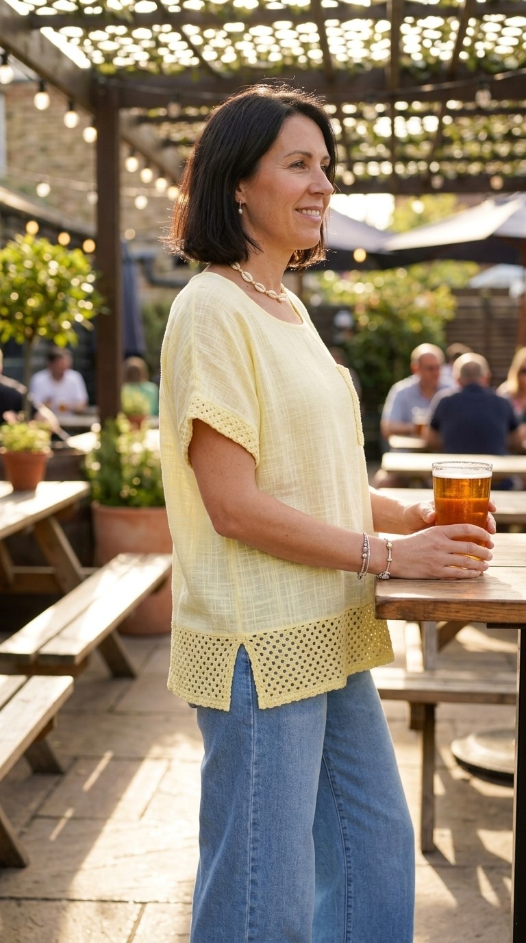 Crochet Edged Top - Image 2