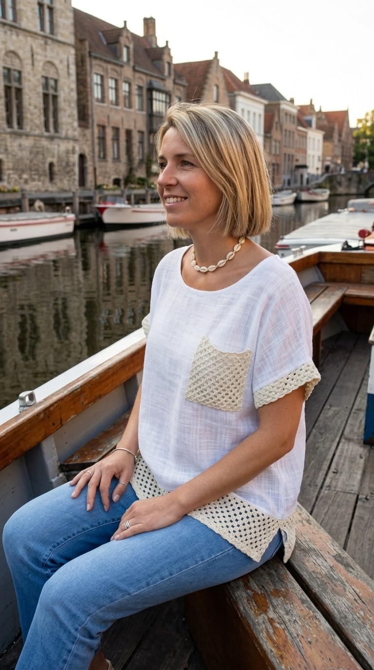 Crochet Edged Top