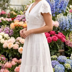 Broderie Anglaise Dress