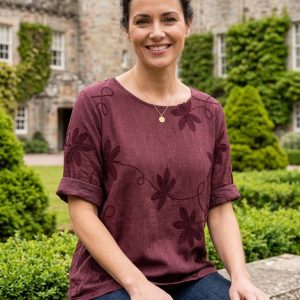 Floral Embroidered Top