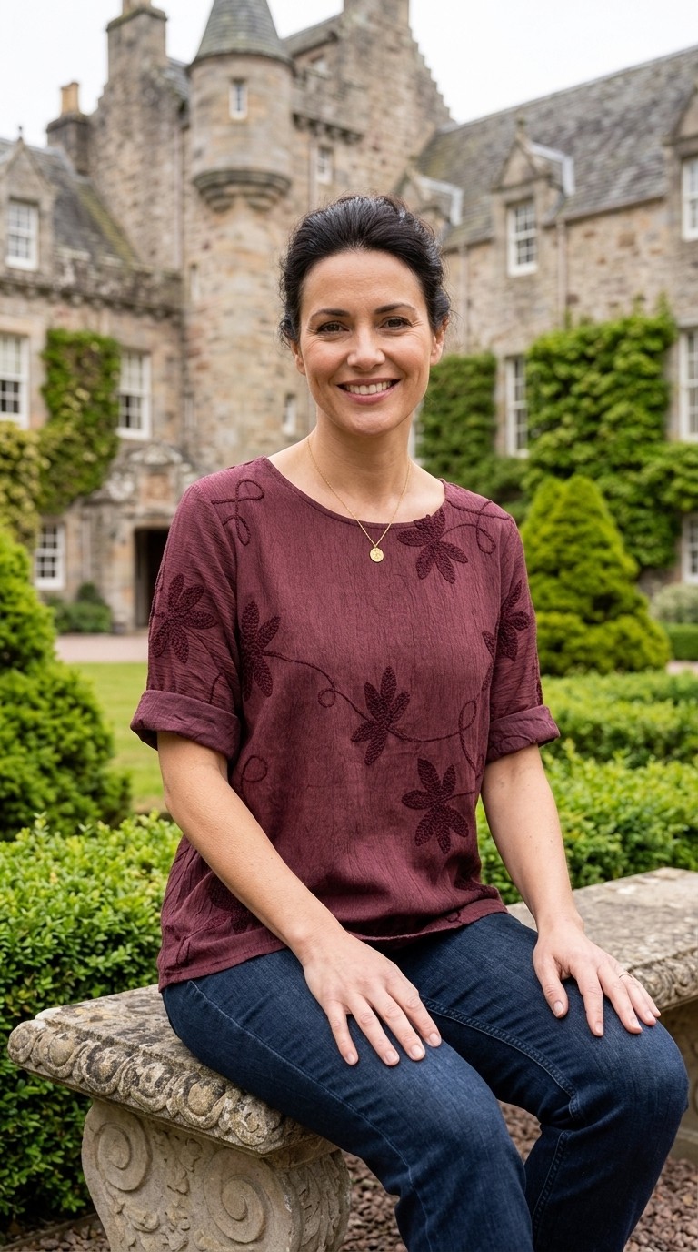 Floral Embroidered Top